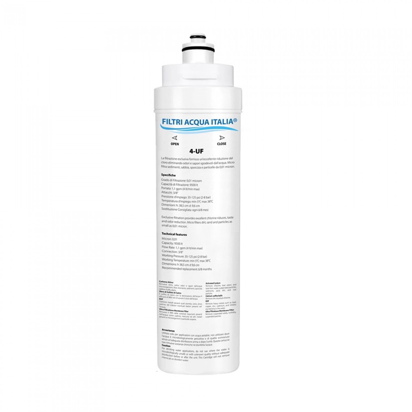 Kit Microfiltrazione Acqua 4-UF Filtri Acqua Italia®  