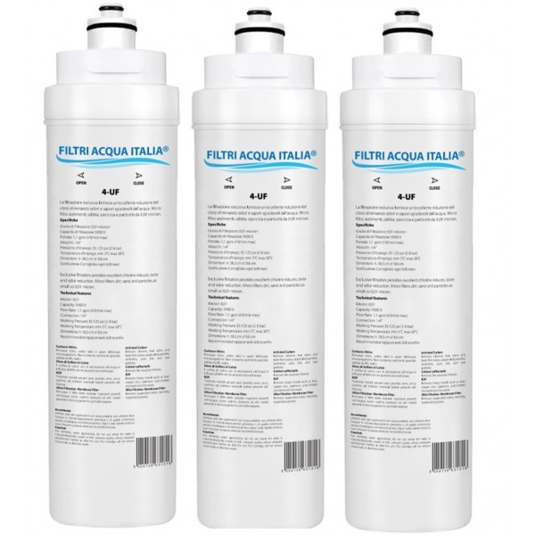 FILTRO ACQUA 4-UF Set 3 Pz.