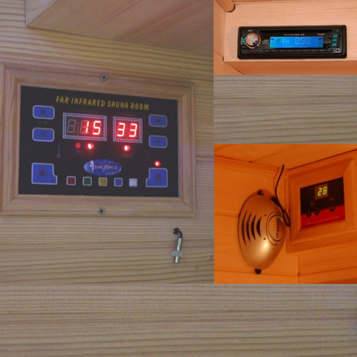 SAUNA INFRAROSSI 120 X 115 COOL PER 2 PERSONE CON CROMOTERAPIA