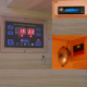 SAUNA INFRAROSSI 120 X 115 COOL PER 2 PERSONE CON CROMOTERAPIA