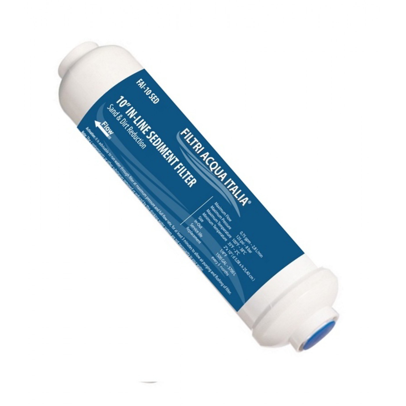 FILTRO IN LINEA CARBONE ATTIVO 2 X 10" T33 e Sedimenti 2 X 10"