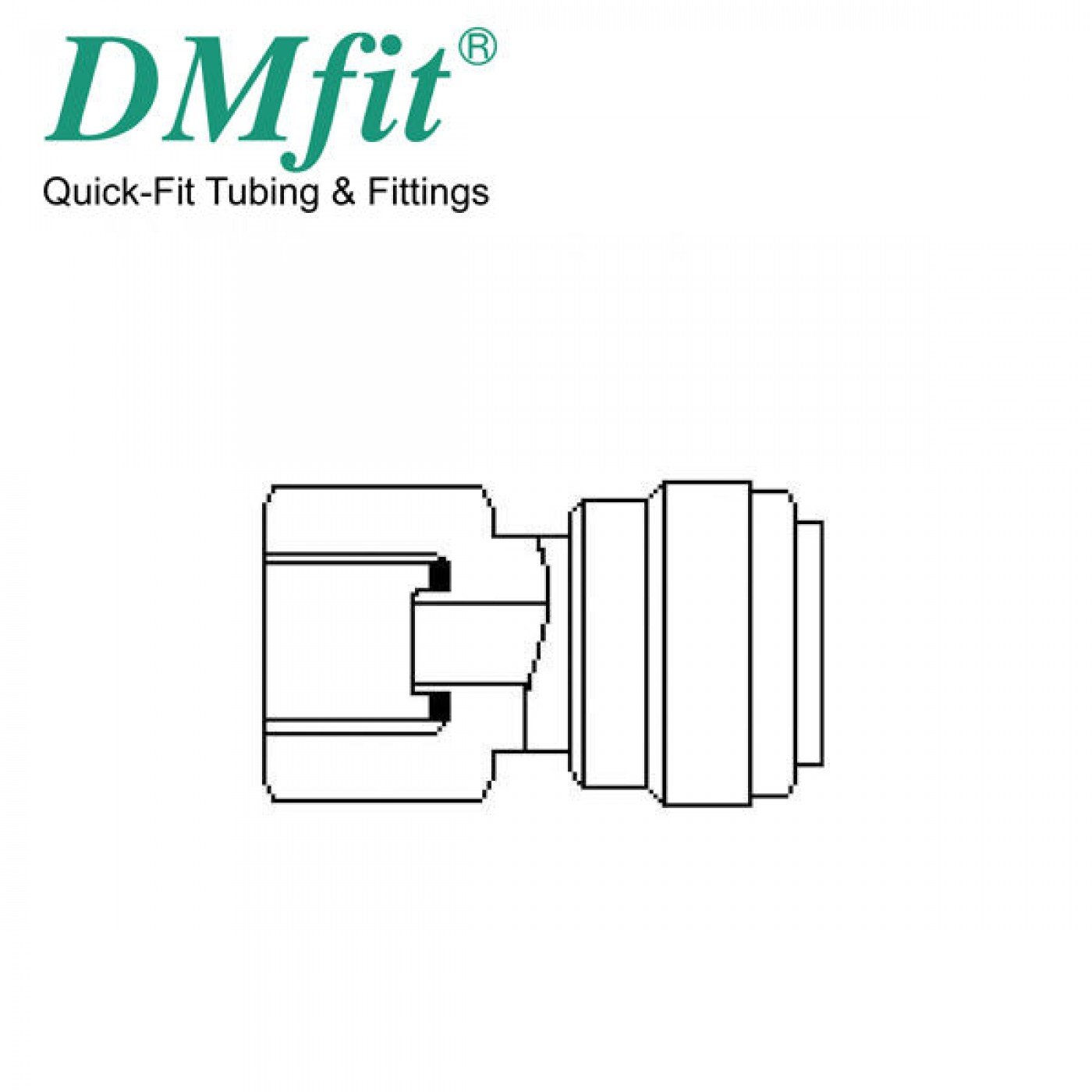 TERMINALE DIRITTO FEMMINA TUBO 5/16" x 7/16-24 FILETTO AFAU057/16C