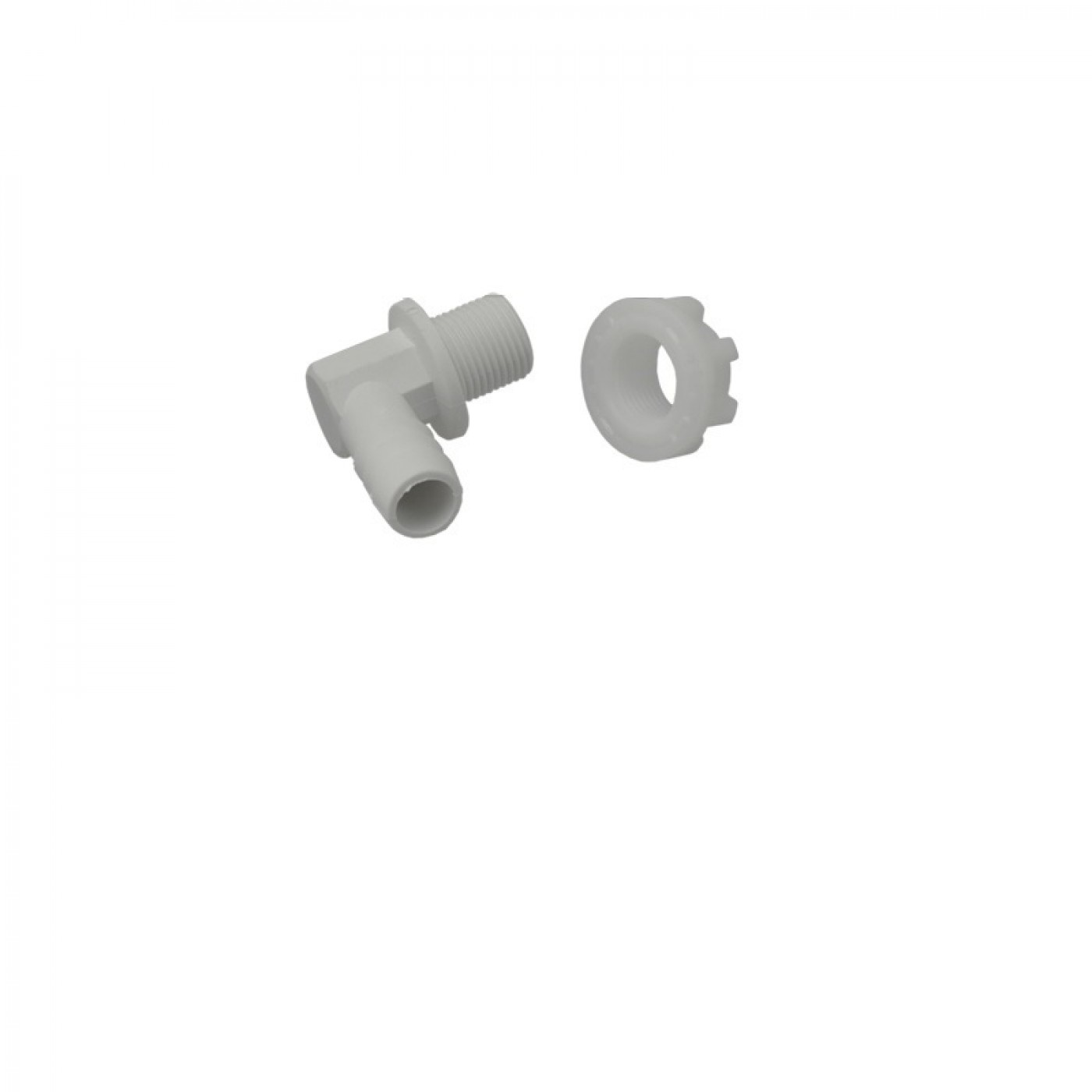 Raccordo portagomma 90° troppo pieno 3/8"