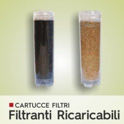 CARTUCCE ACQUA FILTRANTI RICARICABILI CARTUCCE ACQUA FILTRANTI RICARICABILI